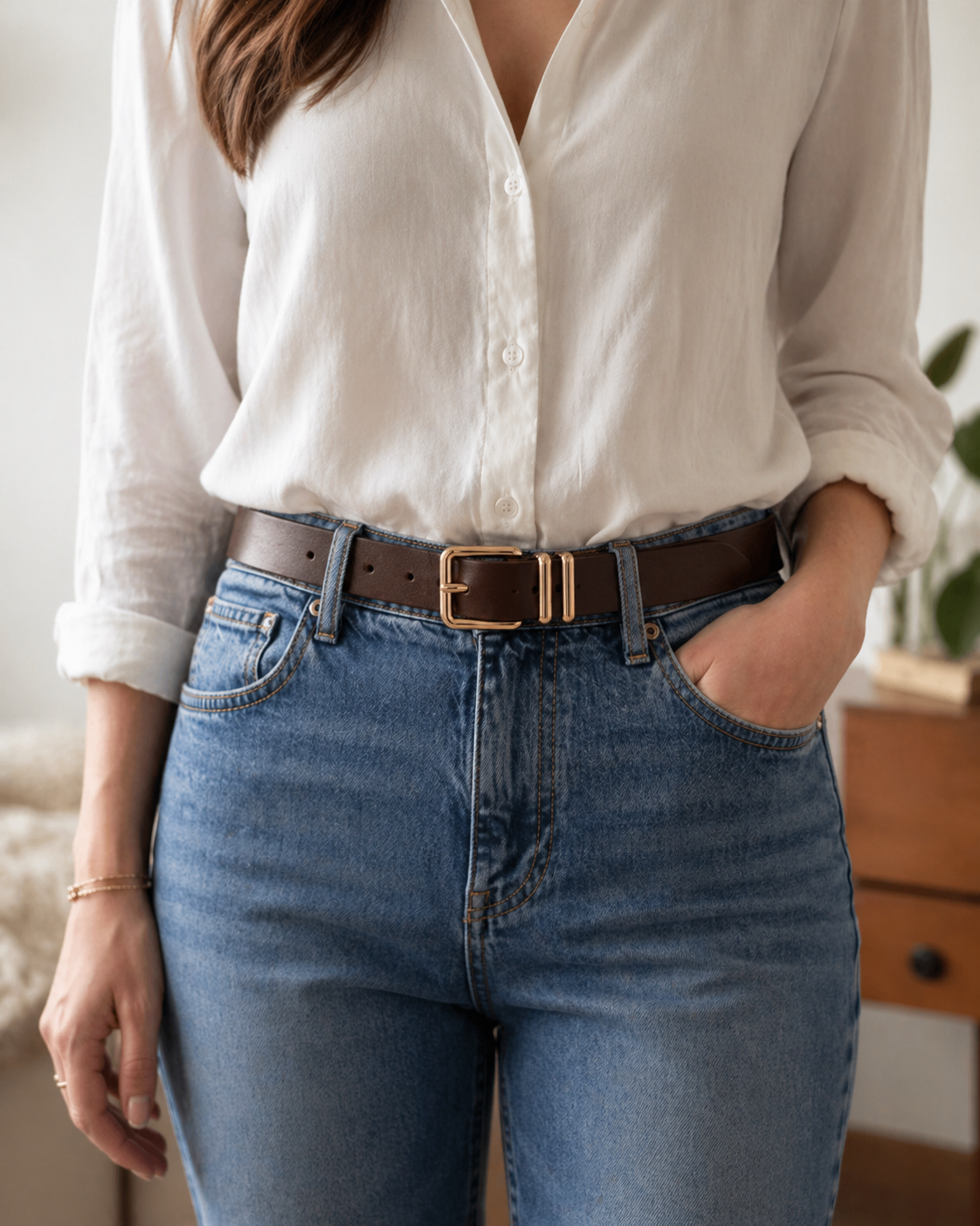 Ceinture Stella — Boucle dorée