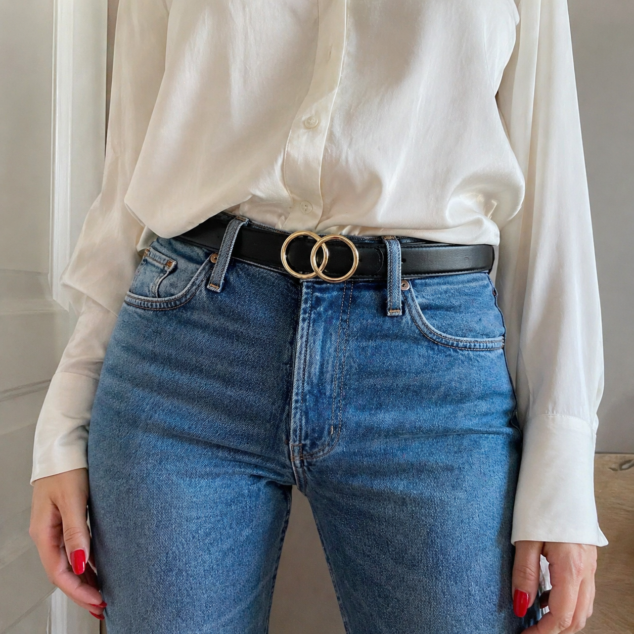 Ceinture Alba — Boucle dorée